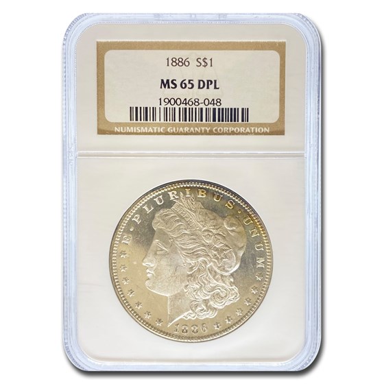 1886 Morgan Dollar MS-65 DPL NGC 1886 Morgan Dollar MS-65 DPL NGC